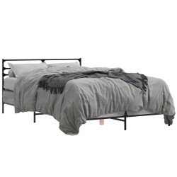Cadre de lit sans matelas sonoma gris 135x190 cm 