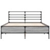 Cadre de lit sans matelas sonoma gris 135x190 cm 