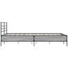 Cadre de lit sans matelas sonoma gris 135x190 cm 