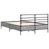 Cadre de lit sans matelas sonoma gris 135x190 cm 