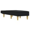 Chaise longue noir tissu 