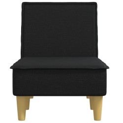 Chaise longue noir tissu 