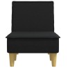 Chaise longue noir tissu 