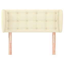 Tête de lit avec oreilles Crème 83x23x78/88 cm Similicuir 