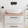 Comptoir de salle de bain 60x40x4 cm bois massif de hêtre 