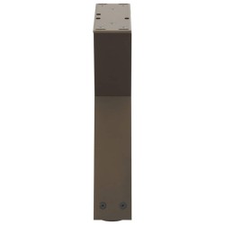 Pieds de table basse 2 pièces Acier naturel 30 x (30-31,3) cm Acier 