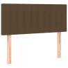 Tête de lit à LED Marron Foncé 90x5x78/88 cm Tissu 