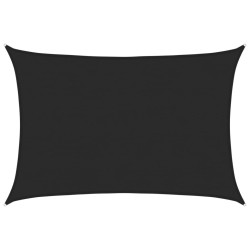 Voile d'ombrage 160 g/m² Noir 5x6 m PEHD 