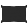 Voile d'ombrage 160 g/m² Noir 5x6 m PEHD 