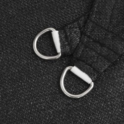 Voile d'ombrage 160 g/m² Noir 5x6 m PEHD 