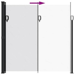 Auvent latéral rétractable blanc 200x500 cm 