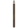 Pieds de table à manger en U, 3 pièces, acier naturel, 90 x (72-73) cm 