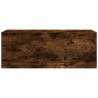 Armoire murale de bain chêne fumé 80x25x30 cm bois d'ingénierie 