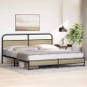 Cadre de lit en métal sans matelas chêne sonoma 183x213 cm 