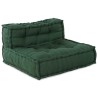 Pouf modulaire vert 70x70x54 tissu 