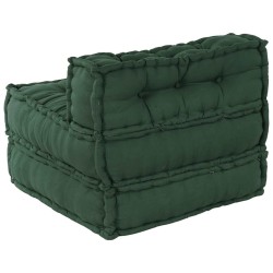 Pouf modulaire vert 70x70x54 tissu 