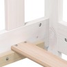 Lit de jour sans matelas blanc bois de pin massif 80x200 cm 