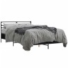 Cadre de lit sans matelas noir 135x190 cm 