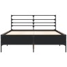 Cadre de lit sans matelas noir 135x190 cm 