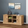 Banc à chaussures VIGO 106x35x45 cm bois massif de pin 