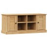 Banc à chaussures VIGO 106x35x45 cm bois massif de pin 