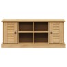 Banc à chaussures VIGO 106x35x45 cm bois massif de pin 