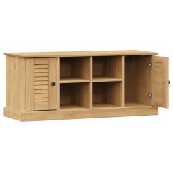 Banc à chaussures VIGO 106x35x45 cm bois massif de pin 