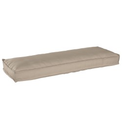 Coussins de palettes pour banc 2 pcs Taupe 120x40x8 cm en tissu Oxford 