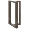 Pieds de table de bar en T, 2 pièces, noir, 60 x 35 x (90-91) cm, acier 