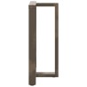 Pieds de table de bar en T, 2 pièces, noir, 60 x 35 x (90-91) cm, acier 