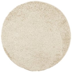 Tapis shaggy PAMPLONA poils longs moderne doré Ø 200 cm 