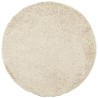Tapis shaggy PAMPLONA poils longs moderne doré Ø 200 cm 