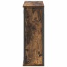 Armoire murale de salle de bain miroir chêne fumé 60x21x60 cm 