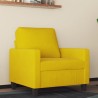 Fauteuil Jaune 60 cm Velours 