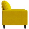 Fauteuil Jaune 60 cm Velours 
