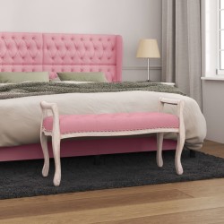 Banc Rose 110x45x60 cm Velours 