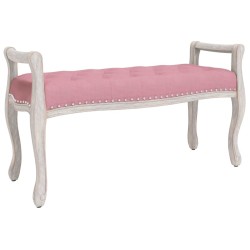 Banc Rose 110x45x60 cm Velours 