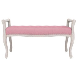 Banc Rose 110x45x60 cm Velours 