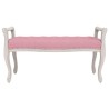 Banc Rose 110x45x60 cm Velours 