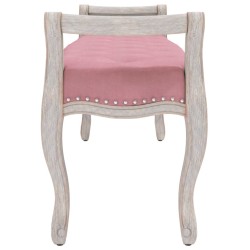 Banc Rose 110x45x60 cm Velours 