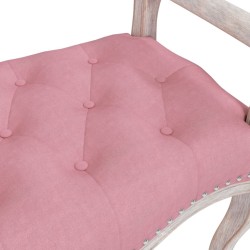 Banc Rose 110x45x60 cm Velours 
