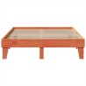 Cadre de lit sans matelas cire marron 150x200cm bois pin massif 