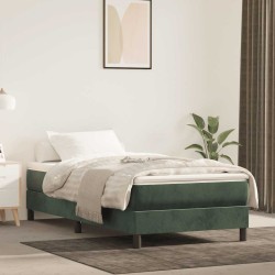 Matelas de lit à ressorts ensachés 100x210x20 cm velours 