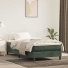 Matelas de lit à ressorts ensachés 100x210x20 cm velours 