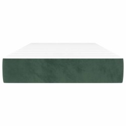Matelas de lit à ressorts ensachés 100x210x20 cm velours 