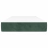 Matelas de lit à ressorts ensachés 100x210x20 cm velours 