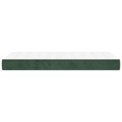 Matelas de lit à ressorts ensachés 100x210x20 cm velours 