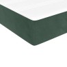 Matelas de lit à ressorts ensachés 100x210x20 cm velours 