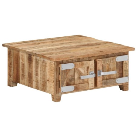 Table basse 67x67x30 cm Bois de manguier massif 