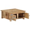 Table basse 67x67x30 cm Bois de manguier massif 